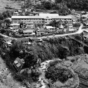 Village on the other side of river