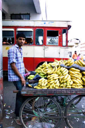 Man selling bananas