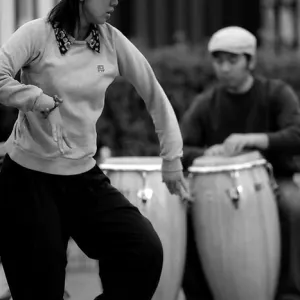 Female street dancer