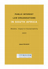 Research paper thumbnail of Public Interest Law Organisations in South Africa: Models Impact and Sustainability