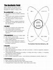 Research paper thumbnail of Handout--The Aesthetic Field (Arnold Berleant, 1970)