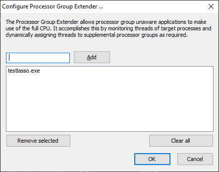 Processor Group Extender