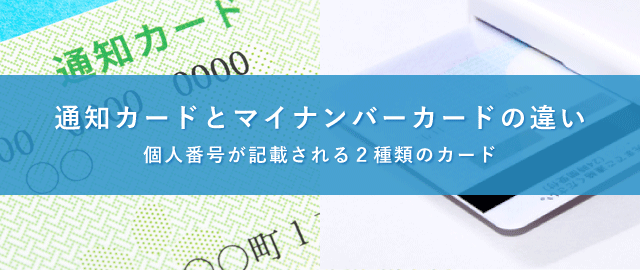 通知カードとマイナンバーカードの違い