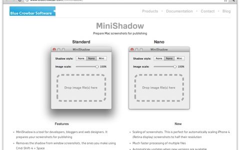 スクリーンショットの影の幅を調整する Mac アプリ [ MiniShadow ] が心地良い件