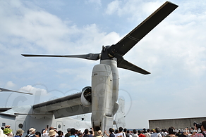 MV-22B オスプレイ（8217 EP 01） ローター部 - 横田で MV-22B オスプレイの内部を見学