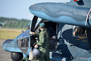 UH-16 離陸準備 - 梅組最後の百里基地航空祭 2015（捜索救難展示編）