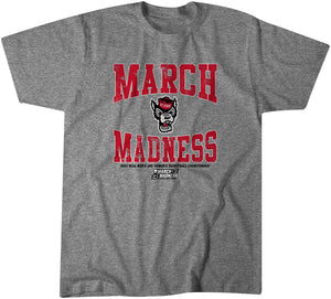 NC State Basketball: March Madness Adult T-Shirt