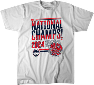 UConn Men's Basketball: 2024 National Champions Swish Adult T-Shirt