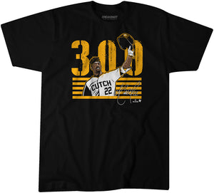 Andrew McCutchen: 300 Shirt, Pittsburgh - MLBPA Licensed - BreakingT