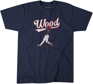 James Wood Slugger Swing Shirt, Washington - MLBPA Licensed -BreakingT