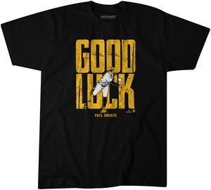 Paul Skenes: Good Luck T-Shirt Pittsburgh - MLBPA Licensed - BreakingT