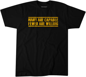 Pittsburgh Football: Many Are Capable T-Shirt | Pittsburgh Pro Football