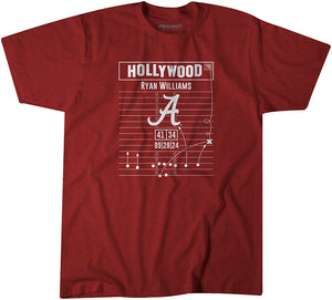 Ryan Hollywood Williams Big Play T-Shirt - Alabama NIL - BreakingT