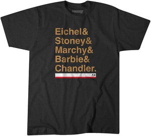 Vegas: Eichel & Stoney & Marchy & Barbie & Chandler Adult T-Shirt