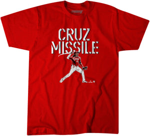 Elly De La Cruz Missile Shirt, Cincinnati - MLBPA Licensed - BreakingT