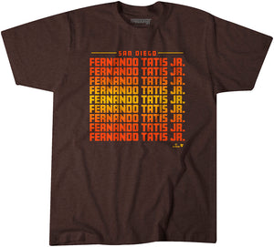 Fernando Tatís Jr: Name Pennant Shirt - MLBPA Licensed - BreakingT