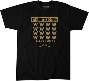 Vegas: It Hurts To Win Champs Adult T-Shirt