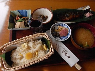 栗おこわ　山家定食