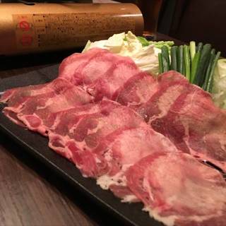 個室居酒屋 肉と日本酒 いぶり 錦糸町店_牛タンしゃぶしゃぶ