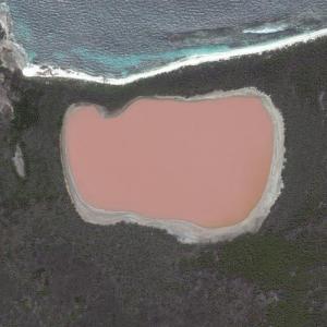 Lake Hillier (Bing Maps)