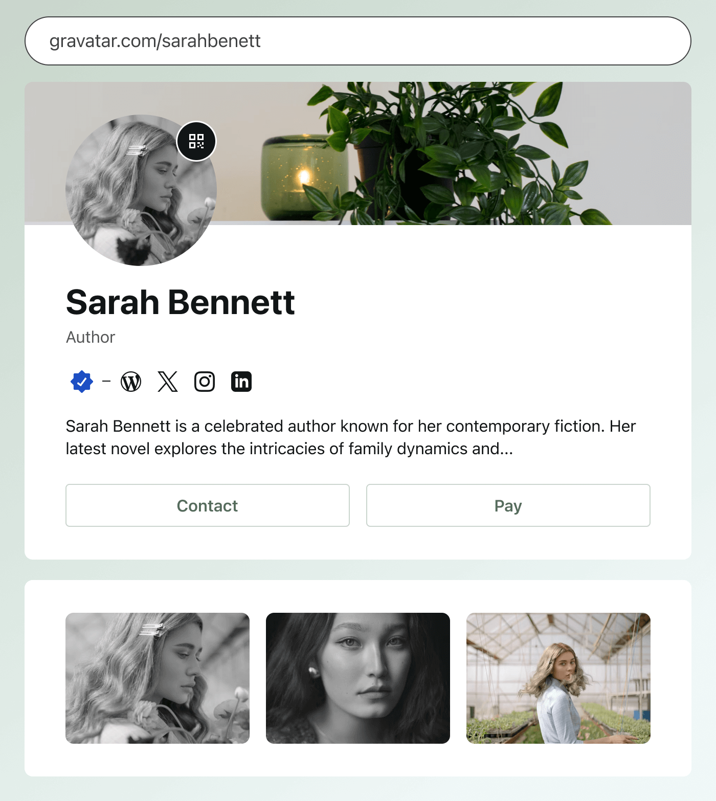 Sarah Bennett profile two