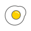 egg, sunny side up 