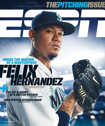 4/7/2015 Seattle, WA. Safeco Field. Felix Hernandez. Credit: Photograph by James Michelfelder and Therese Sommerseth @jamesmichelfelder and @sommerseth