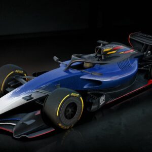 A rendering of the Cadillac F1 car for 2026.