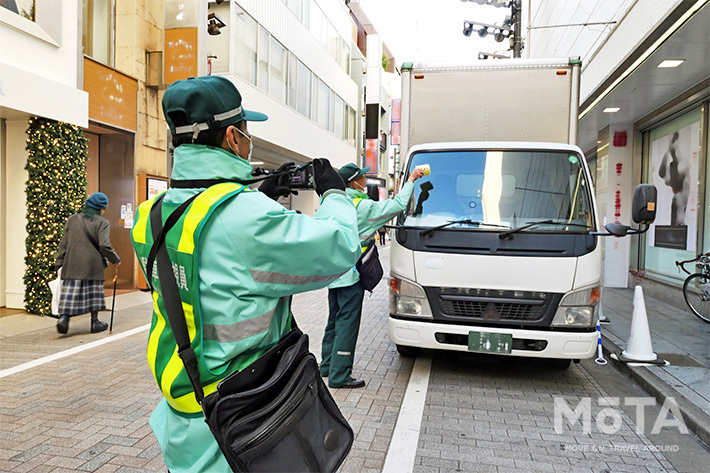 駐車禁止場所での違法駐車取り締まりのイメージ