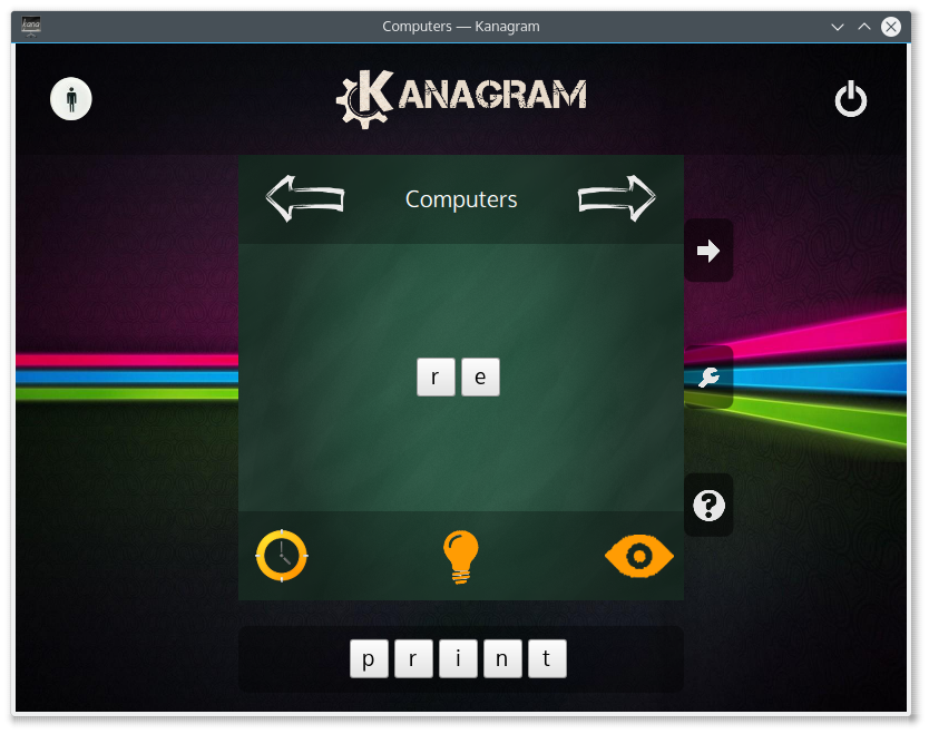 Playing Kanagram