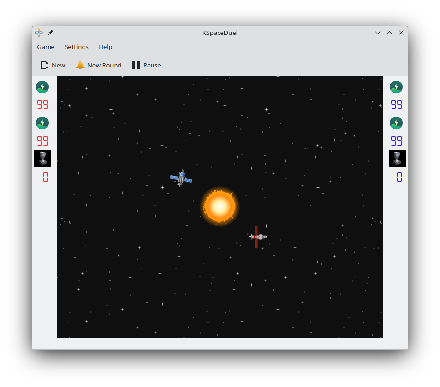 Screenshot of KSpaceDuel