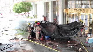 Surveillance footage shows Cybertruck explosion outside Trump hotel