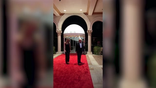 Donald Trump and Melania arrive at Mar-a-Lago for New Year’s Eve party