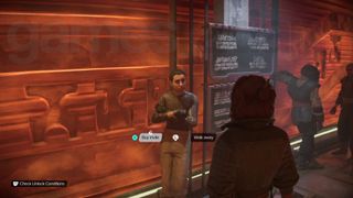 Star Wars Outlaws VIP invite broker in Makal's cantina