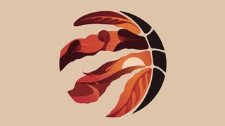 Toronto Raptors logo containing Indigenous-inspired art