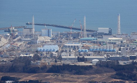 福島第１原発＝福島県大熊町で２０１６年２月、本社ヘリから梅村直承撮影