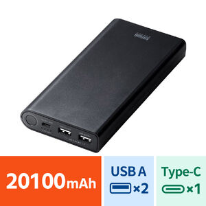 USB PDΉoCobe[ 20100mAh PD45W Type-C m[gp\R ^ubg X}[gtH  o ^