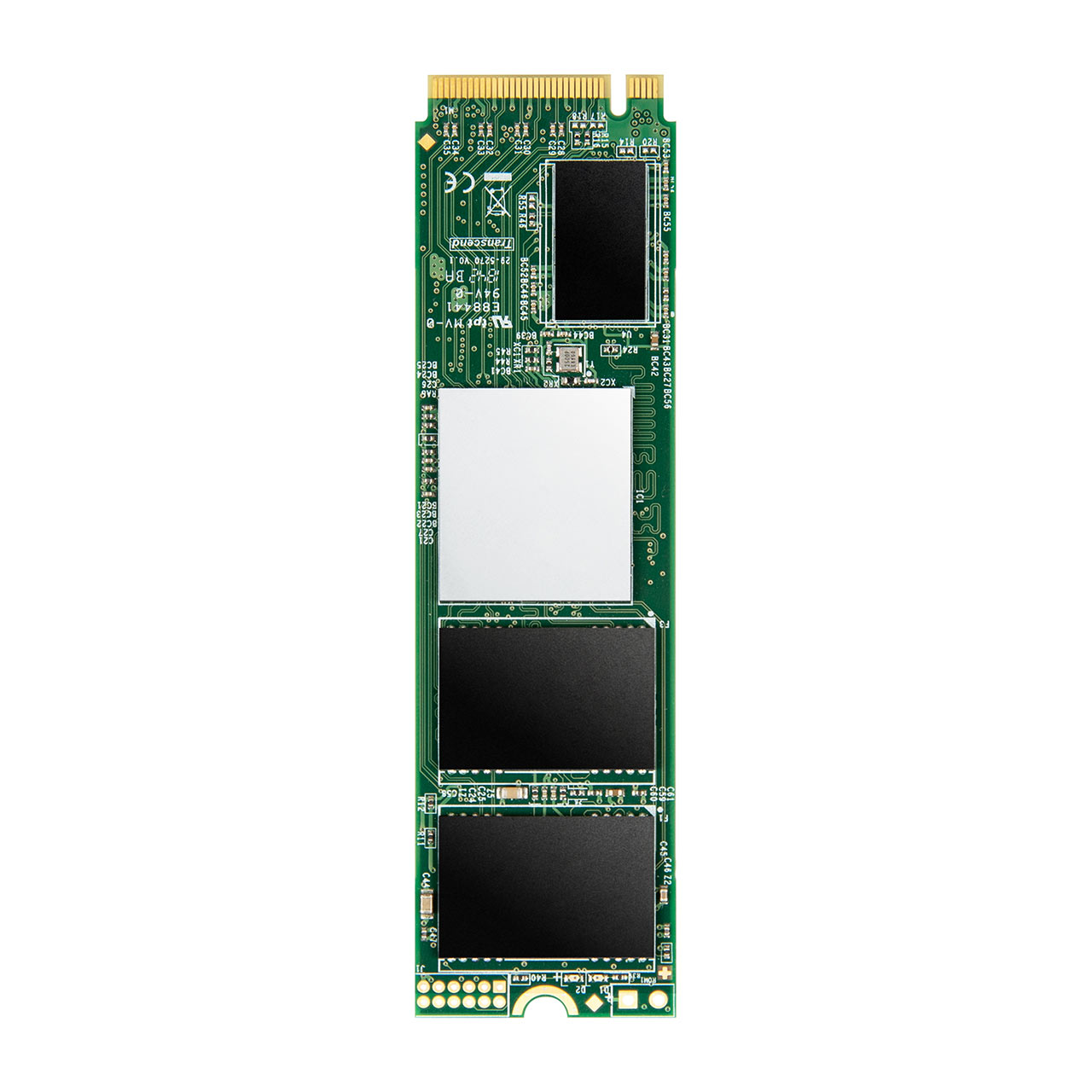 Transcend M.2 SSD 256GB NVMe 1.3 PCIe Gen3 ~4 3D NAND TS256GMTE220S TS256GMTE220S