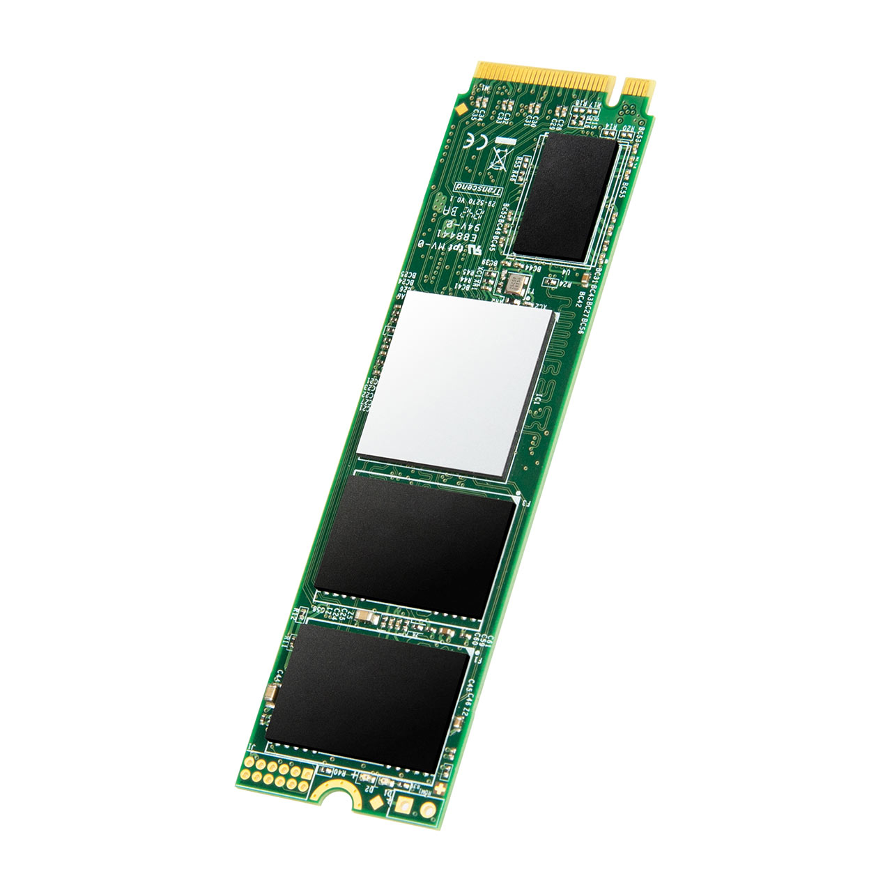 Transcend M.2 SSD 256GB NVMe 1.3 PCIe Gen3 ~4 3D NAND TS256GMTE220S TS256GMTE220S