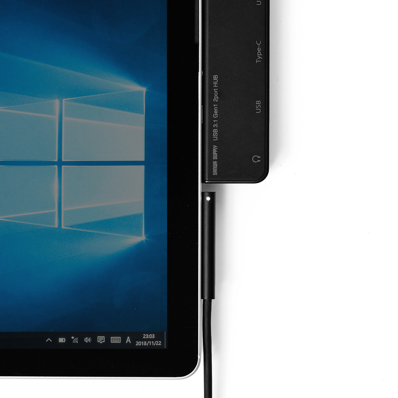 Surface Go 4/Go 3/Go 2/Gop USB3.1nu USB Type-C USB A|[g~2|[g USB3.1 Gen1 3.5mm4Ƀ~jWbN oXp[EubN 400-HUB072BK