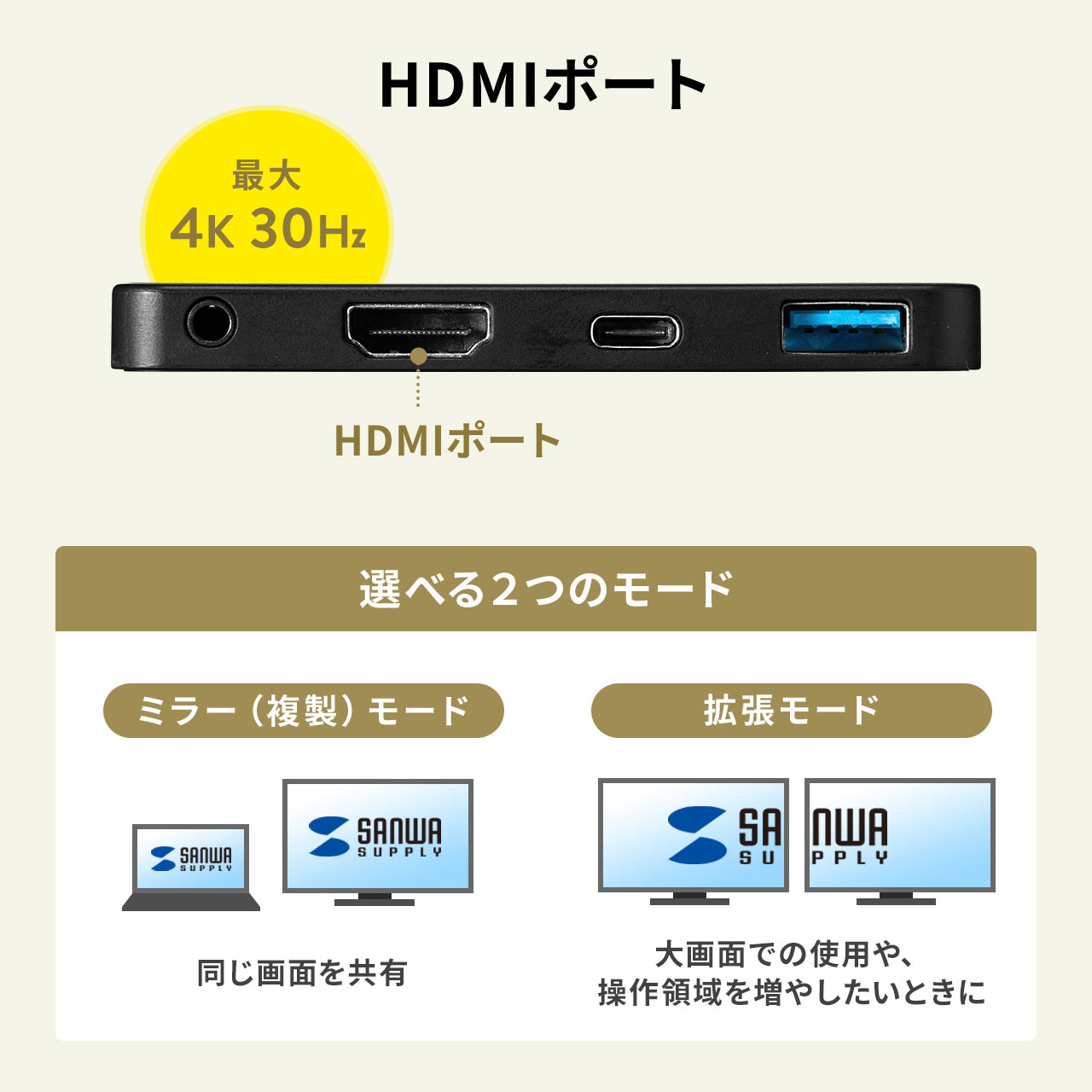 Surface Go 4/Go 3/Go 2/Gop USB3.1/nu USB Type-C USB A HDMIo USB3.1 Gen1 3.5mm4Ƀ~jWbN oXp[ ubN 400-HUB073BK