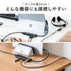 hbLOXe[V USB-C HDMI 4K L^A_v^ USB PD100W J[h[_[ Lg₷ P[u20cm oChbLOXe[V 400-HUBCP20BK