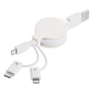 3in1 USBP[u 莮 Lightning microUSB Type-CRlN^ MFiFؕi zCg [dP[u iPadi10j iPhone14Ή