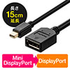 Mini DisplayPort-DisplayPortϊA_v^P[u(15cmE4K/60HzΉEThunderboltϊEo[W1.2EubNj 500-KC029-015