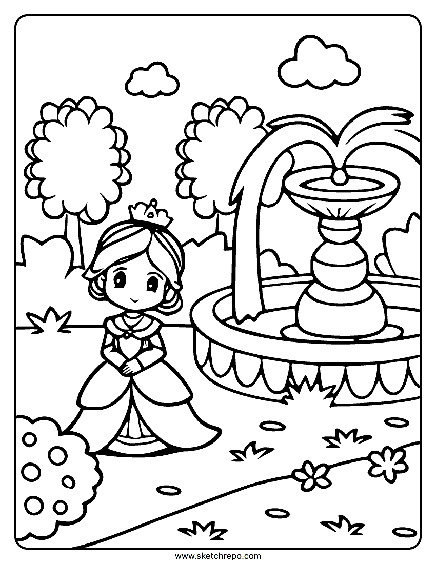 Princess Coloring Page