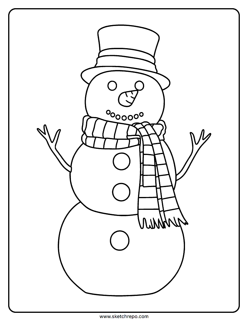 Snowman Coloring Page