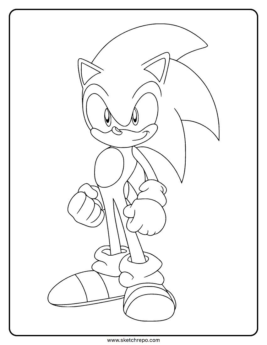 Sonic Coloring Pages