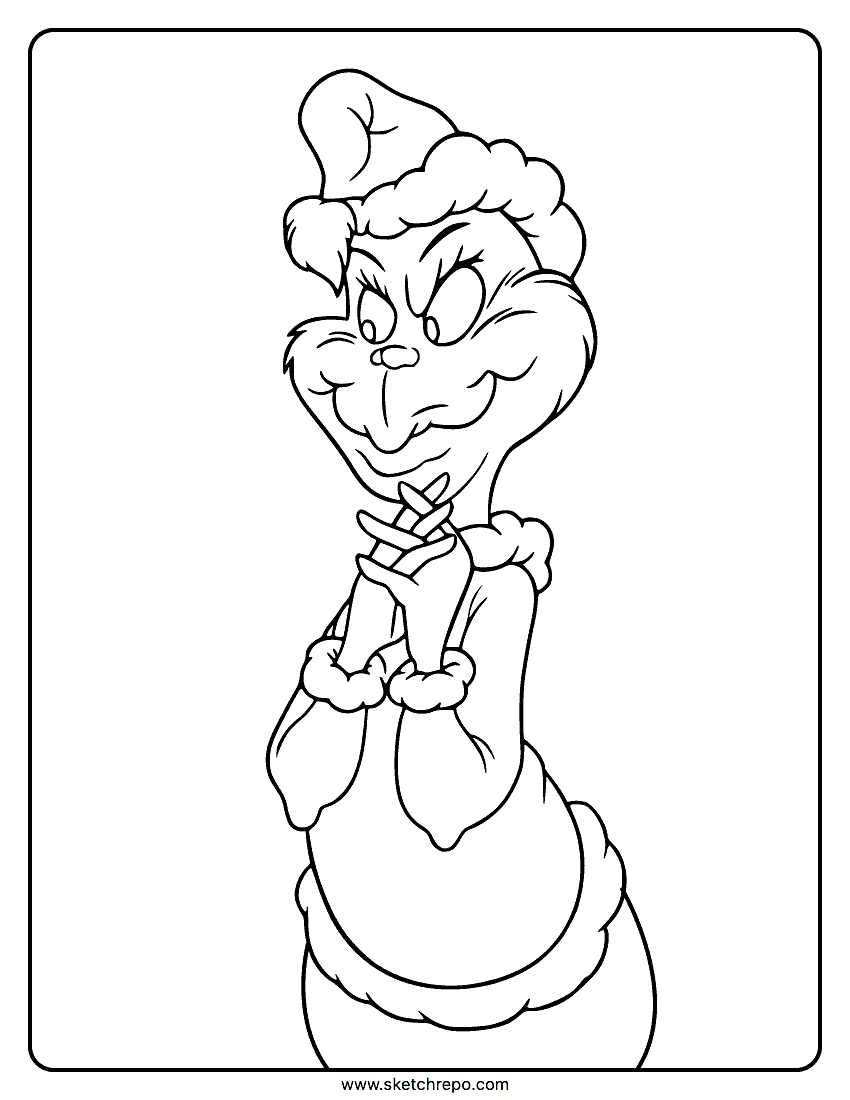 The Grinch Coloring Page