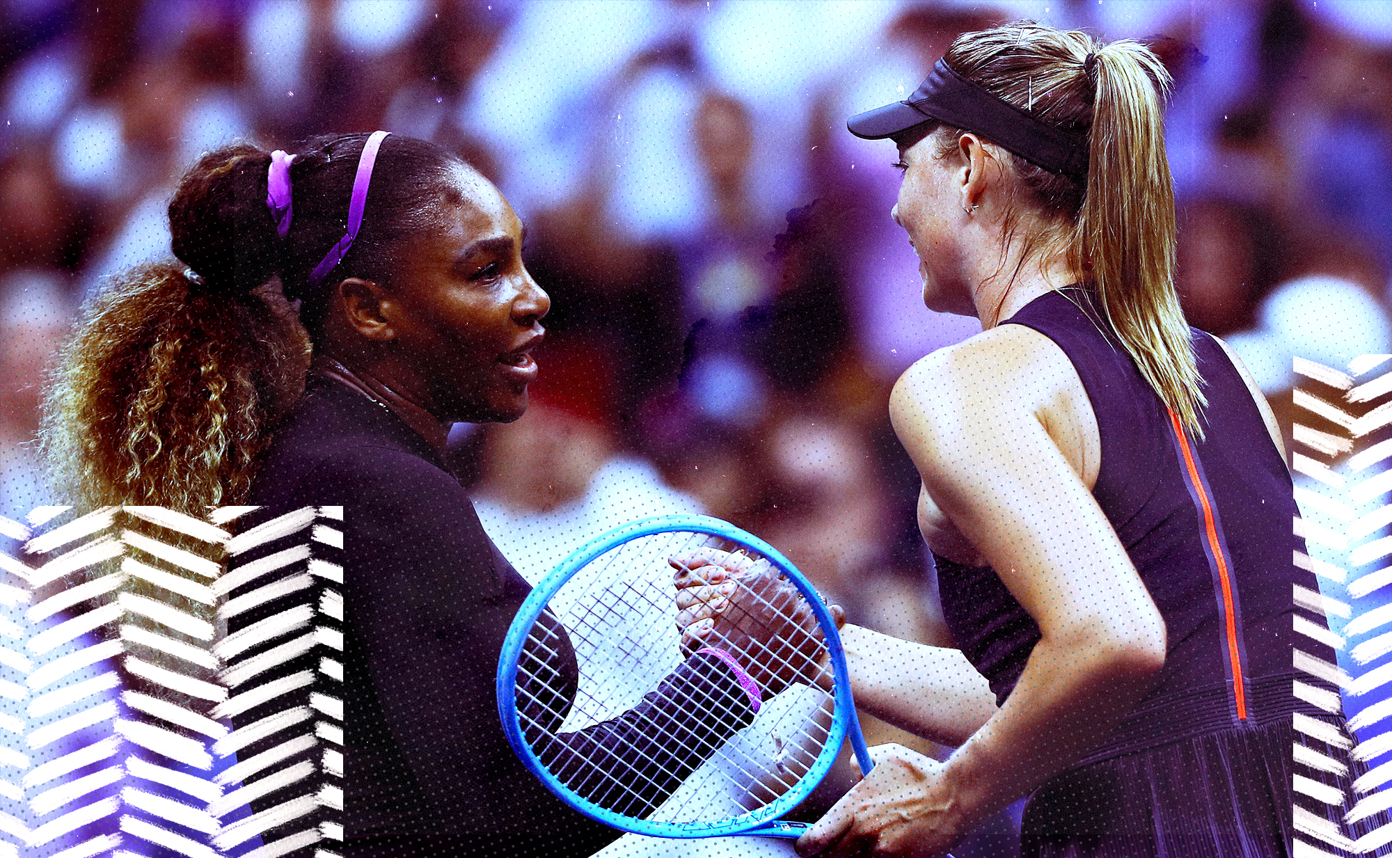 Serena Williams and Maria Sharpova at the U.S. Open. They’re rivals ... but not really.