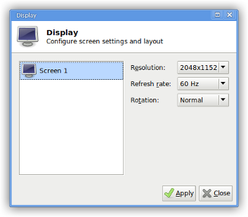 xfce4-display-settings